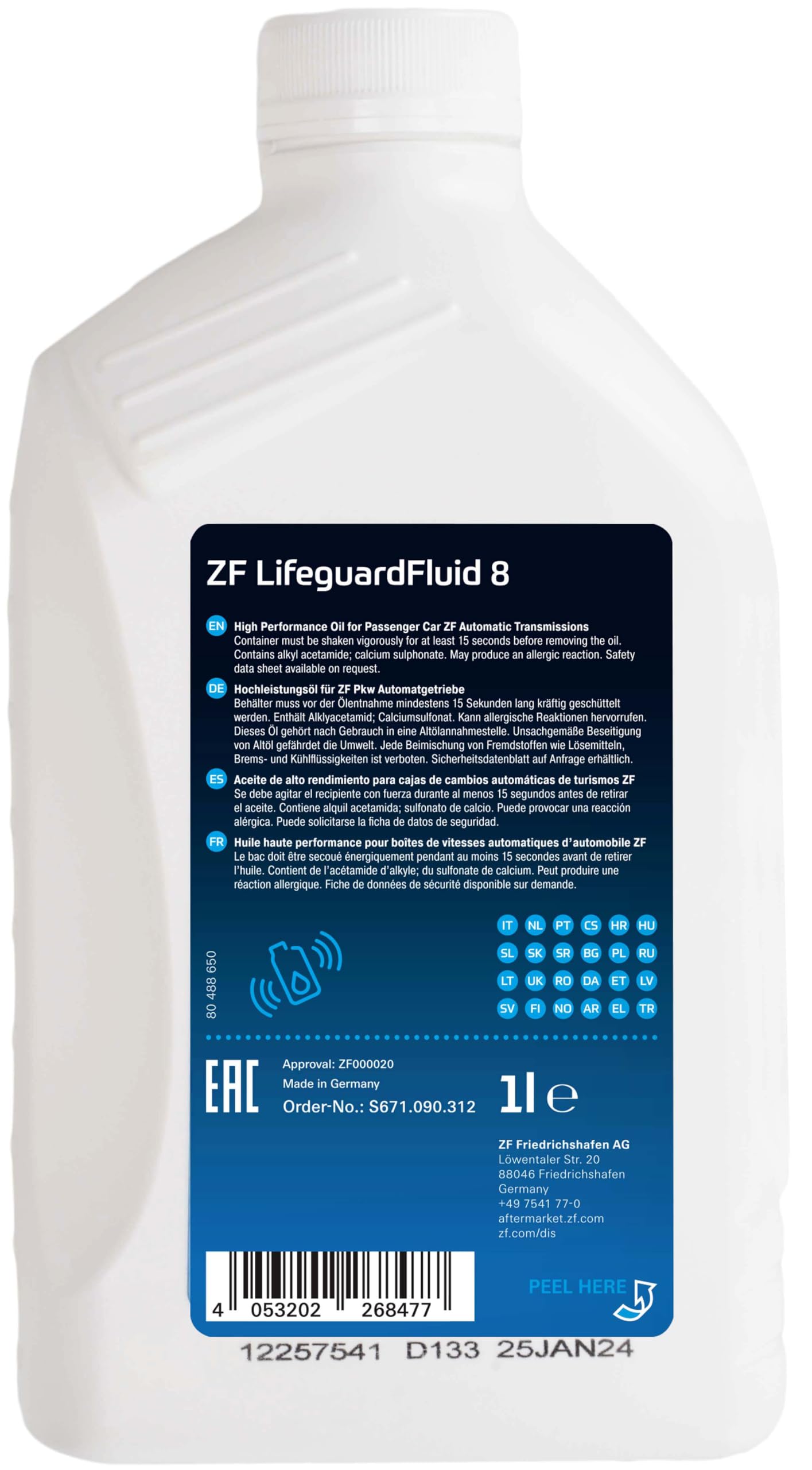 Amazon.co.jp: ゼットエフ(ZF) 【日本正規販売店】 ATF オイル